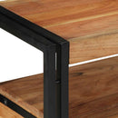 vidaXL Konzolasztal fiókkal Barna 120 x 33 x 75 cm Tömör Akácfa