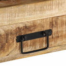 vidaXL Konzolasztal fiókkal Barna 90 x 33 x 75 cm tömör mangófa