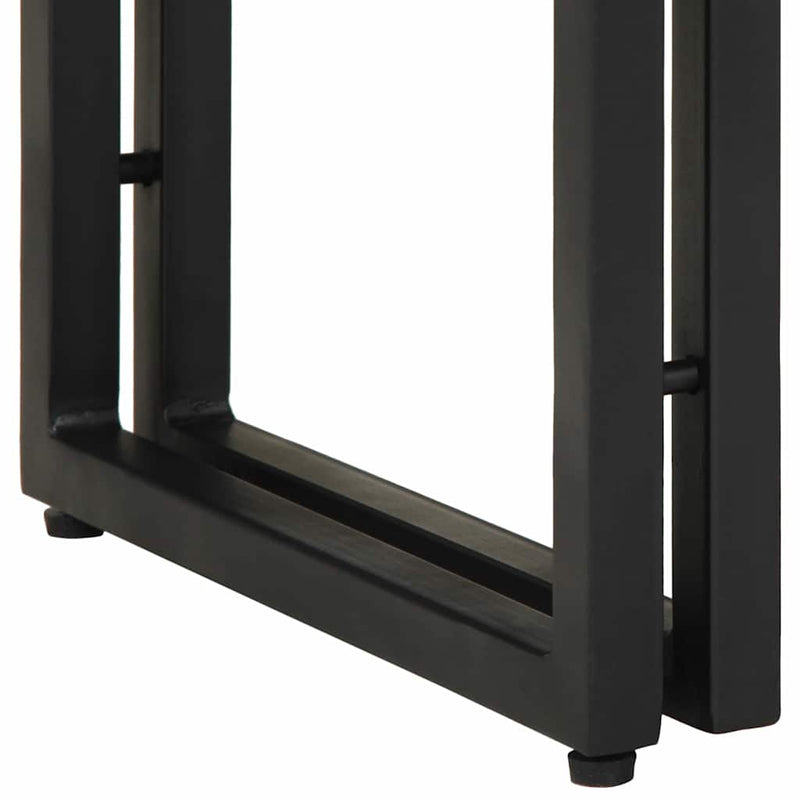 vidaXL Konzolasztal fiókkal Barna 90 x 33 x 75 cm tömör mangófa