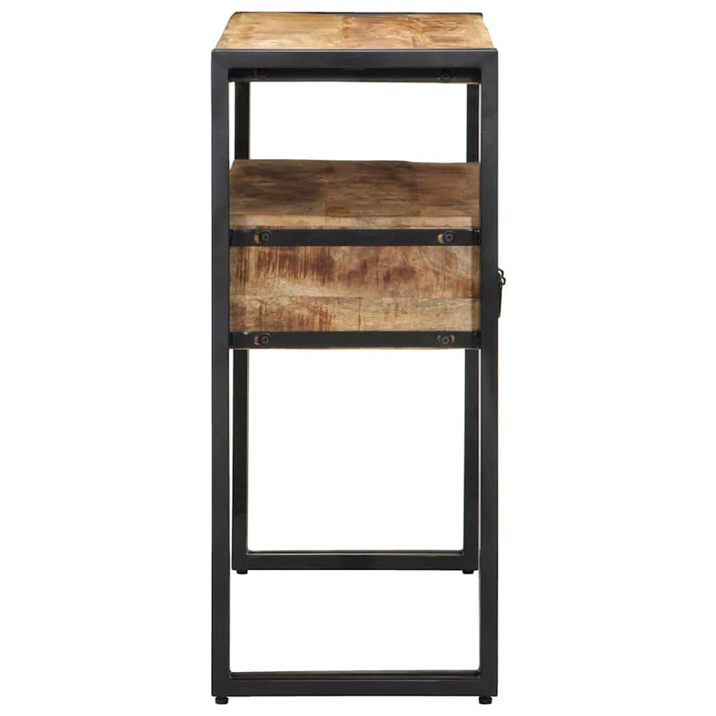 vidaXL Konzolasztal fiókkal Barna 90 x 33 x 75 cm tömör mangófa