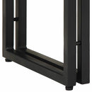 vidaXL Konzolasztal fiókkal Barna 90 x 33 x 75 cm tömör akácfa