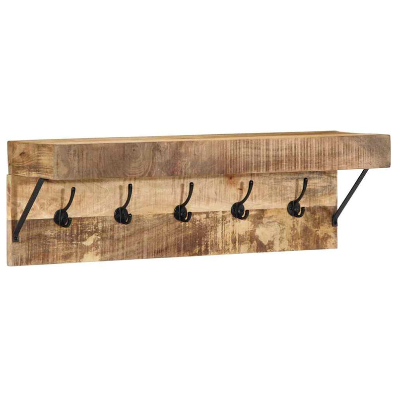 vidaXL Fogas polcokkal tárolóval Barna 73 x 19 x 23 cm Tömör mangófa
