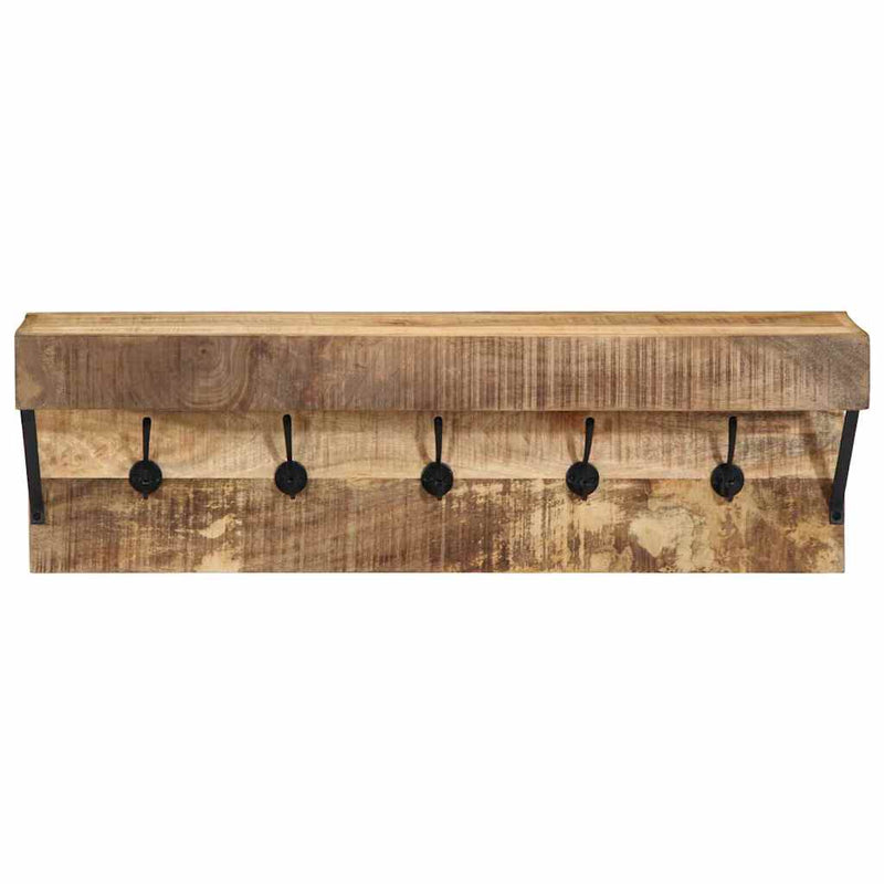 vidaXL Fogas polcokkal tárolóval Barna 73 x 19 x 23 cm Tömör mangófa
