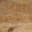 vidaXL Kabáthorog polcokkal Barna 73 x 19 x 23 cm Tömör mangófa