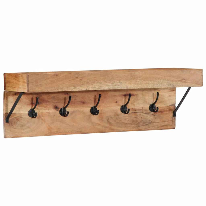 vidaXL Fogas polcokkal tárolóval Barna 73 x 19 x 23 cm Tömör akácfa