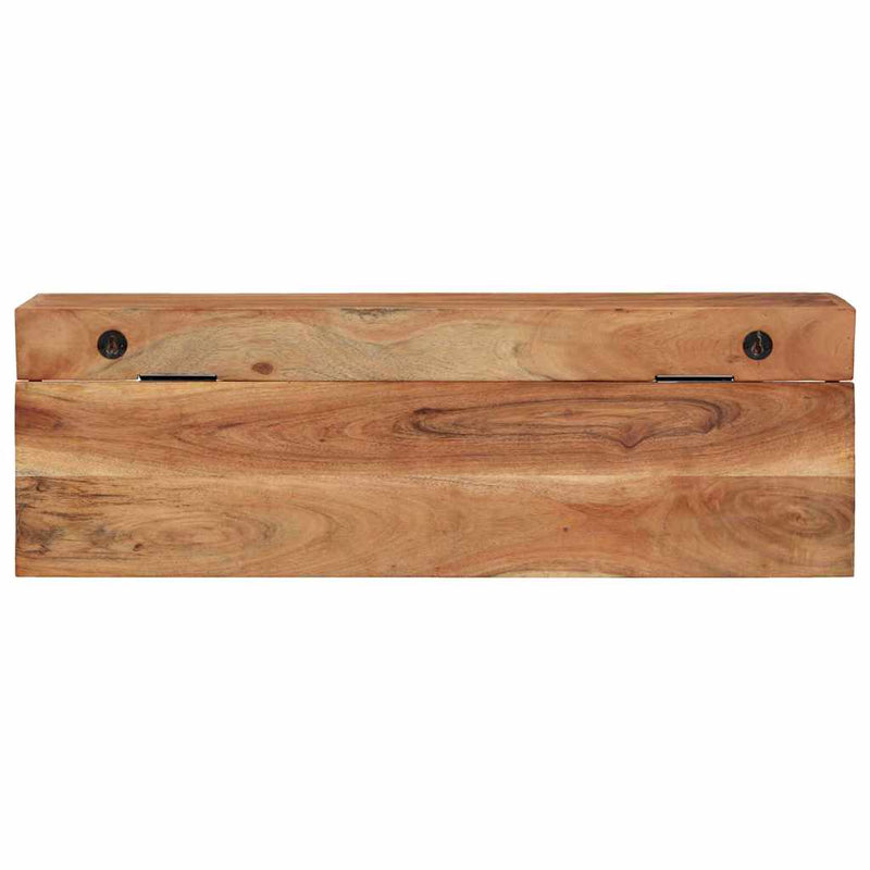 vidaXL Fogas polcokkal tárolóval Barna 73 x 19 x 23 cm Tömör akácfa