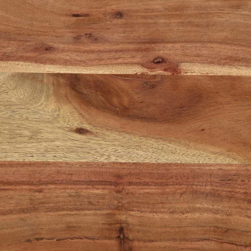 vidaXL Kabáthorog polcokkal Barna 73 x 19 x 23 cm Tömör akácfa