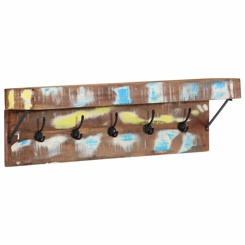 vidaXL Fogas polcokkal Barna 73 x 19 x 23 cm Tömör újrahasznosított fa