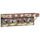 vidaXL Kabáthorog Barna 73 x 19 x 23 cm Tömör újrahasznosított fa