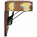 vidaXL Kabáthorog Barna 73 x 19 x 23 cm Tömör újrahasznosított fa