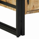 vidaXL Cipőszekrény polcokkal Barna 56 x 35 x 70 cm Tömör mangófa