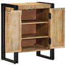 vidaXL Cipőszekrény polcokkal Barna 56 x 35 x 70 cm Tömör mangófa