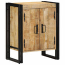vidaXL Cipőszekrény polcokkal Barna 56 x 35 x 70 cm Tömör mangófa
