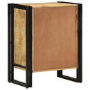vidaXL Cipőszekrény polcokkal Barna 56 x 35 x 70 cm Tömör mangófa