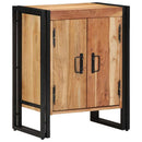 vidaXL Cipőszekrény polcokkal Barna 56 x 35 x 70 cm Tömör akácfa