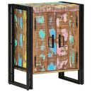 vidaXL Cipőszekrény Sokszínű 56 x 35 x 70 cm Tömör újrahasznosított fa