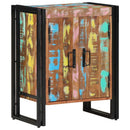 vidaXL Cipőszekrény Sokszínű 56 x 35 x 70 cm Tömör újrahasznosított fa
