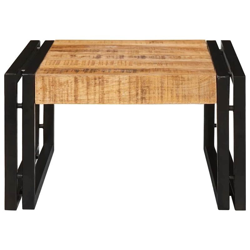 vidaXL Fürdőszobai polc polcokkal 40 x 50 x 23 cm Tömör mangófa és vas