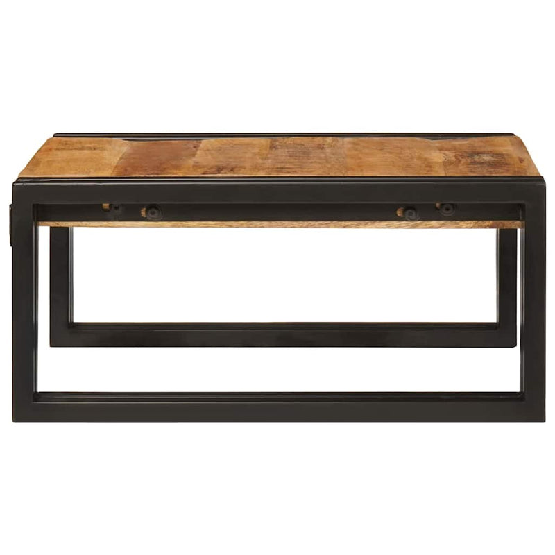 vidaXL Fürdőszobai polc polcokkal 40 x 50 x 23 cm Tömör mangófa és vas
