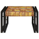 vidaXL Fürdőszobai polc polcokkal 60 x 50 x 23 cm Tömör mangófa és vas