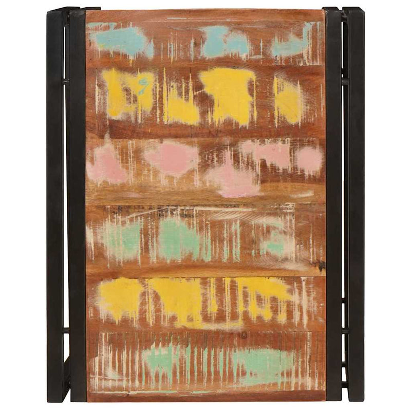 vidaXL Fürdőszobai polc polcokkal 60 x 50 x 23 cm Tömör mangófa és vas