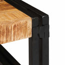 vidaXL Fürdőszobai polc polcokkal 65 x 50 x 23 cm Tömör mangófa és vas