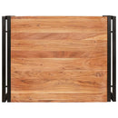 vidaXL Fürdőszobai polc polcokkal 65 x 50 x 23 cm Tömör mangófa és vas