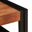 vidaXL Fürdőszobai polc polcokkal 80 x 50 x 23 cm Tömör mangófa és vas