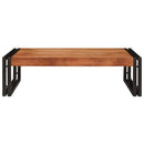 vidaXL Fürdőszobai polc polcokkal 80 x 50 x 23 cm Tömör mangófa és vas