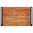 vidaXL Fürdőszobai polc polcokkal 80 x 50 x 23 cm Tömör mangófa és vas