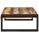 vidaXL Fürdőszobai polc polcokkal 80 x 50 x 23 cm Tömör mangófa és vas