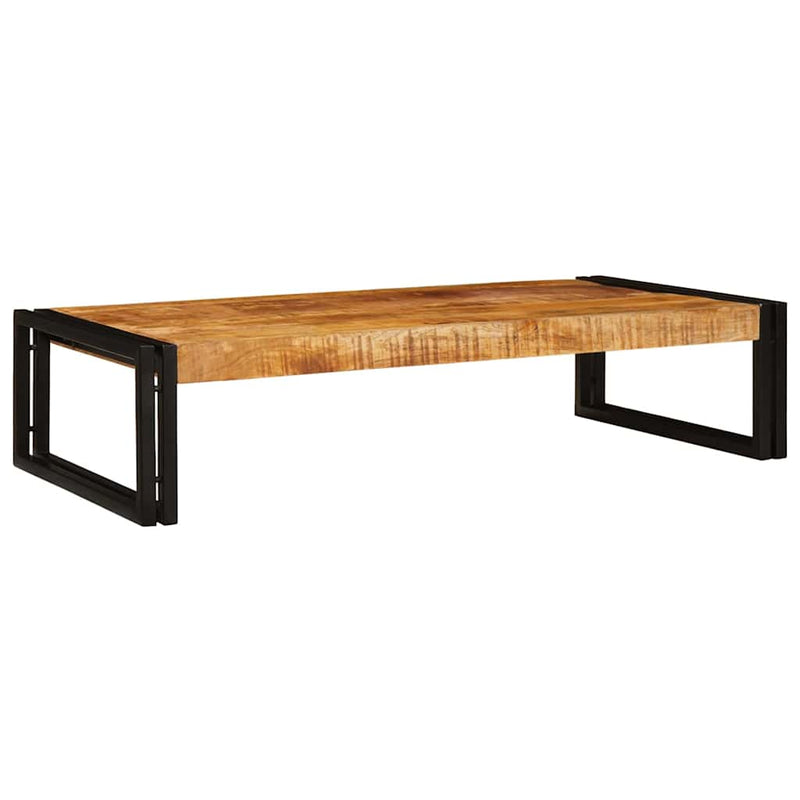 vidaXL Fürdőszobai polc 100 x 50 x 23 cm Tömör mangófa és vas