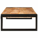 vidaXL Fürdőszobai polc 100 x 50 x 23 cm Tömör mangófa és vas