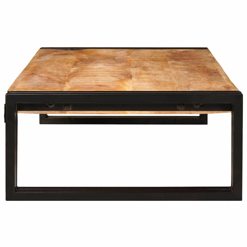 vidaXL Fürdőszobai polc 100 x 50 x 23 cm Tömör mangófa és vas