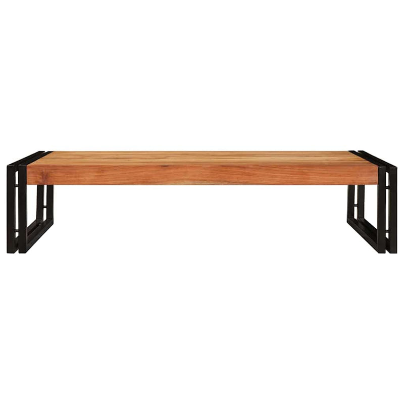 vidaXL Fürdőszobai polc 100 x 50 x 23 cm Tömör mangófa és vas