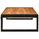 vidaXL Fürdőszobai polc 100 x 50 x 23 cm Tömör mangófa és vas