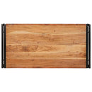 vidaXL Fürdőszobai polc 100 x 50 x 23 cm Tömör mangófa és vas