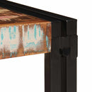 vidaXL Fürdőszobai polc 100 x 50 x 23 cm Tömör mangófa és vas