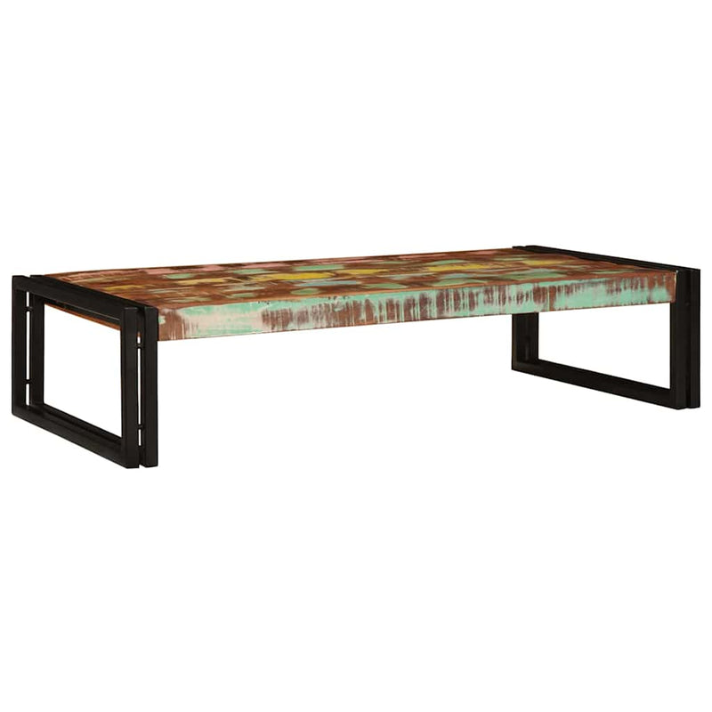 vidaXL Fürdőszobai polc 100 x 50 x 23 cm Tömör mangófa és vas