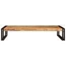 vidaXL Fürdőszobai polc 120 x 50 x 23 cm Tömör mangófa és vas