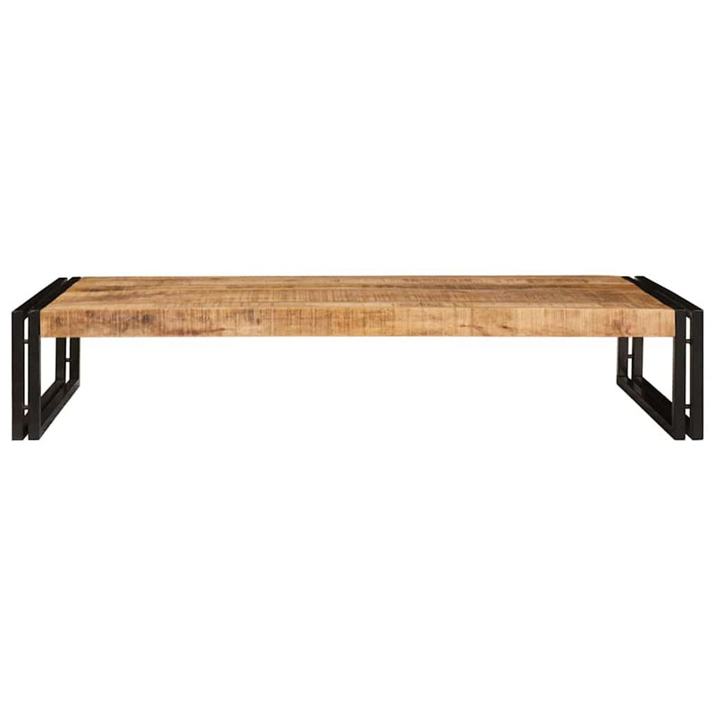 vidaXL Fürdőszobai polc 120 x 50 x 23 cm Tömör mangófa és vas