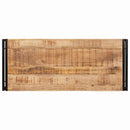 vidaXL Fürdőszobai polc 120 x 50 x 23 cm Tömör mangófa és vas