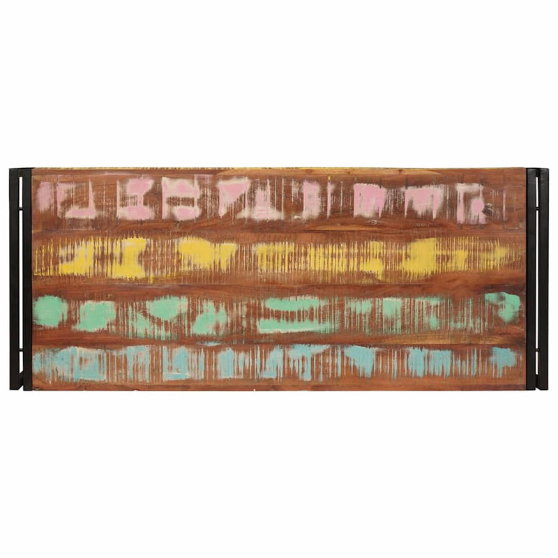vidaXL Fürdőszobai polc 120 x 50 x 23 cm Tömör mangófa és vas