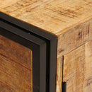 vidaXL Fürdőszobai mosdószekrény 71 x 33 x 58 cm Tömör mangófa és vas