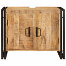 vidaXL Mosdókagyló szekrény Barna 71 x 33 x 58 cm Tömör Mangófát