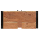 vidaXL Mosdókagyló szekrény ajtóval Barna 71 x 33 x 58 cm Tömör Akácfa