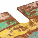 vidaXL Fürdőszobai mosdószekrény Tömör újrahasznosított fa és Vas