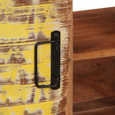 vidaXL Fürdőszobai mosdószekrény Tömör újrahasznosított fa és Vas