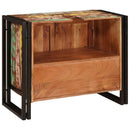 vidaXL Fürdőszobai mosdószekrény Tömör újrahasznosított fa és Vas