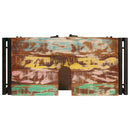 vidaXL Fürdőszobai mosdószekrény Tömör újrahasznosított fa és Vas